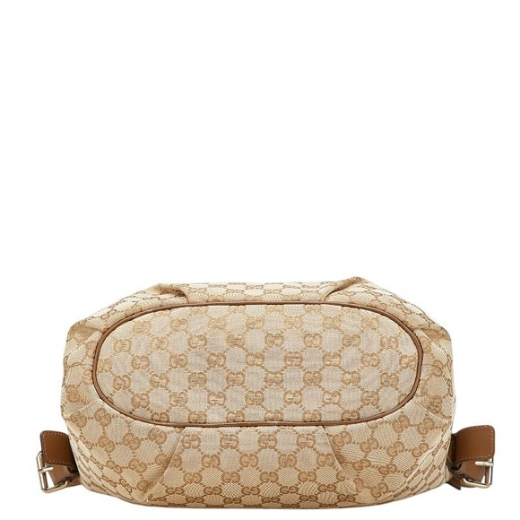 Gucci GG Canvas Leather Crossbody Beige Brown - Picture 3 of 8